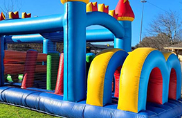 Inflatable obstacle course rental for Houston parties and events