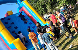 Dry inflatable slide rental for Houston birthday parties and events