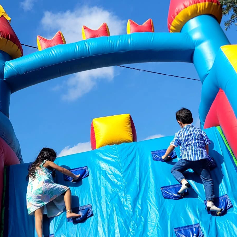 Inflatable slide for parties and events